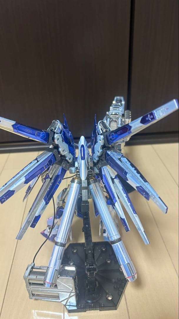 hg ナイチンゲール rg ハイニューガンダム メッキ加工完成品 一部塗装有り