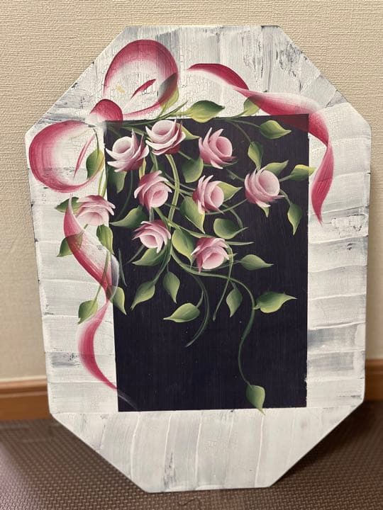 絵画　向日葵&薔薇