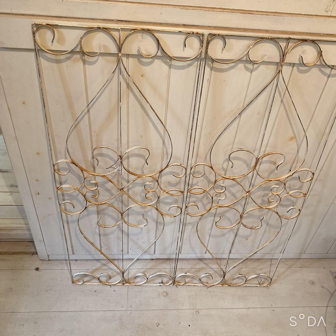 サナ23日まで取り置き アンティーク　アイアンフェンス ガーデンフェンス