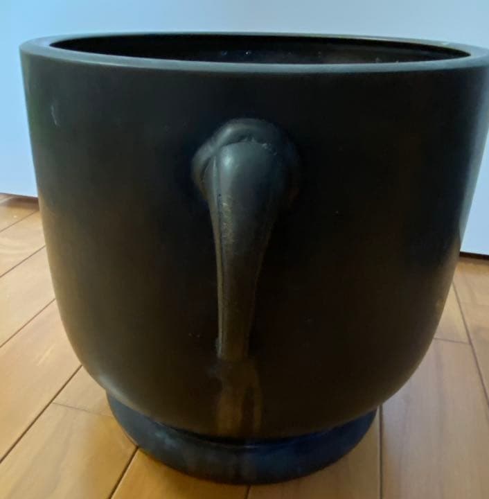 金属製 火鉢 植木鉢 金魚鉢 金物 骨董品 直径25cm×高さ24cm