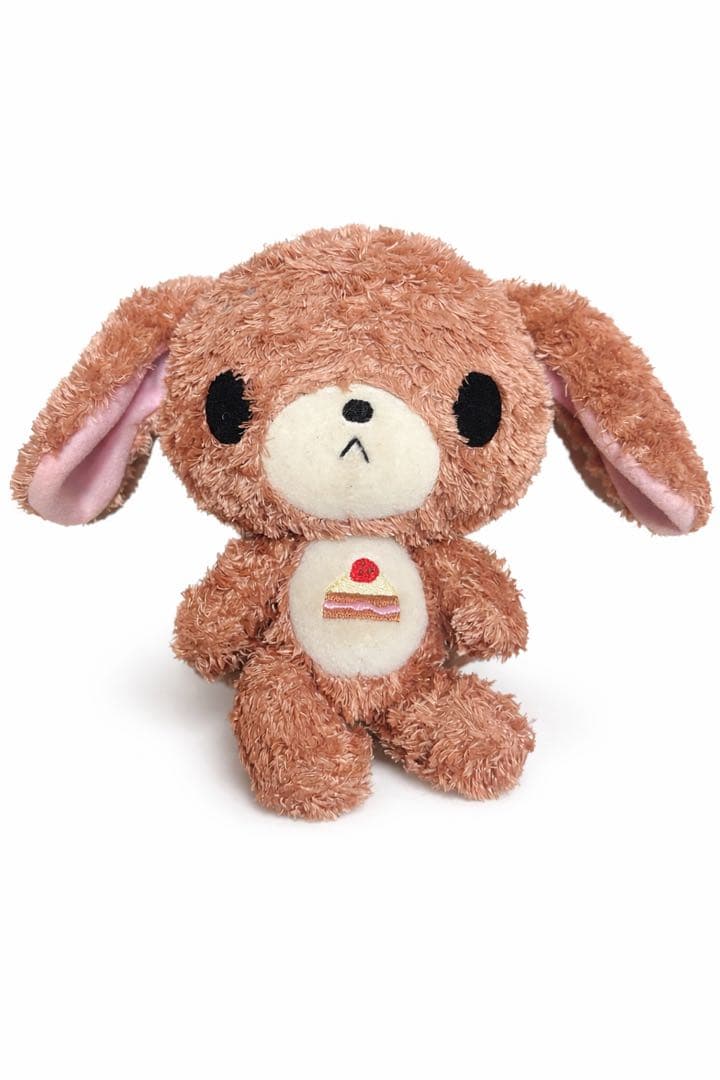 シュガーバニーズ　くろうさ　ぬいぐるみ　ケーキ刺繍付き