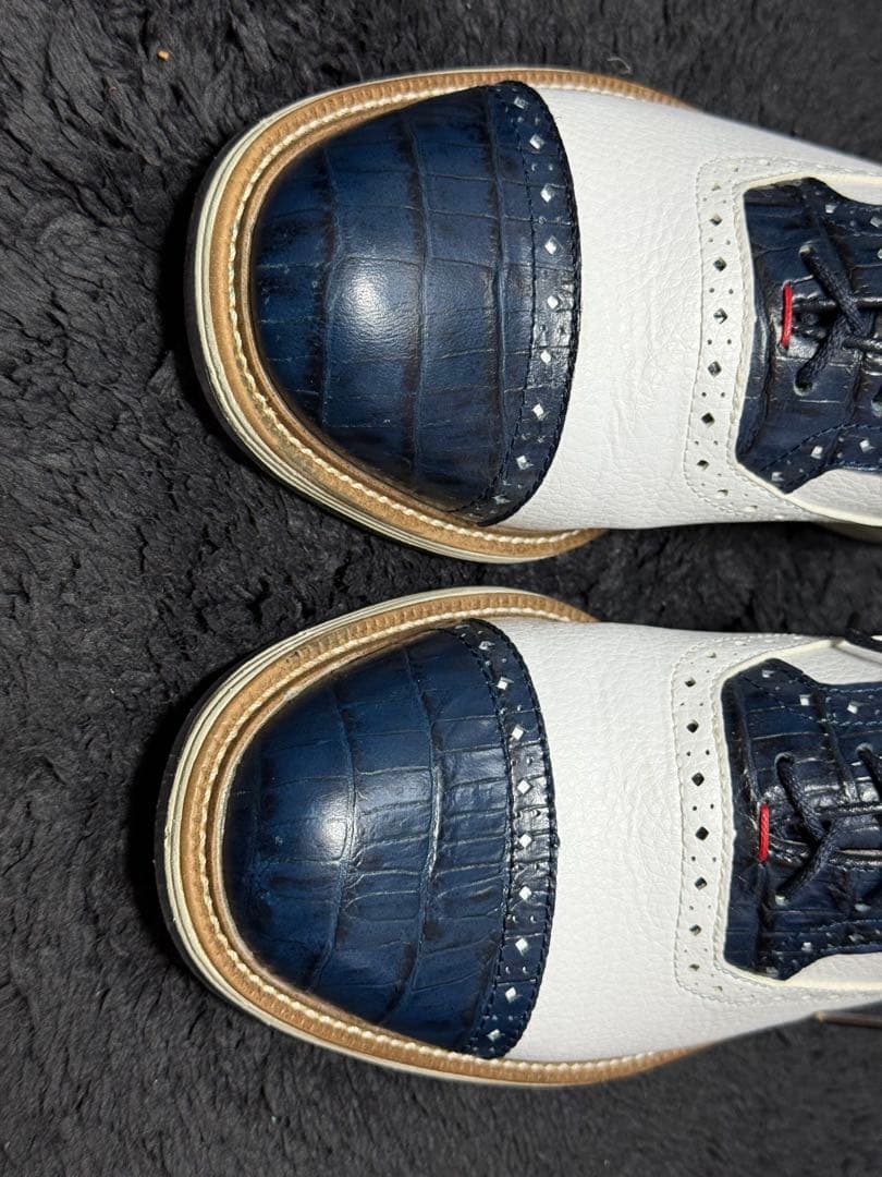 フットジョイ　FOOTJOY ゴルフシューズ ホワイト/ネイビー