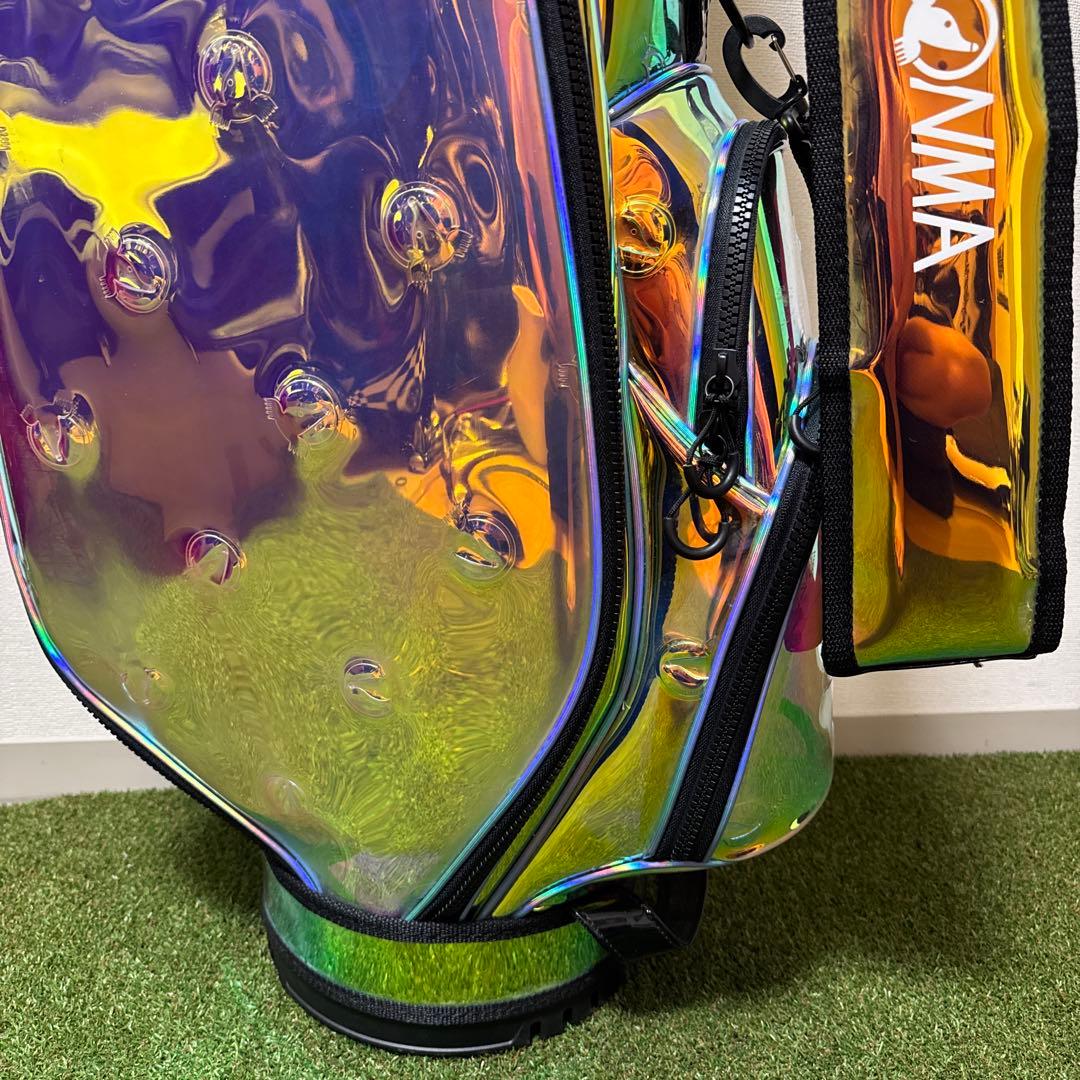 非売品 新品 HONMA ホンマ キャディバッグ オーロラ ホログラム クリアー
