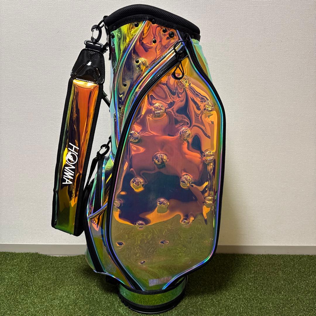 非売品 新品 HONMA ホンマ キャディバッグ オーロラ ホログラム クリアー
