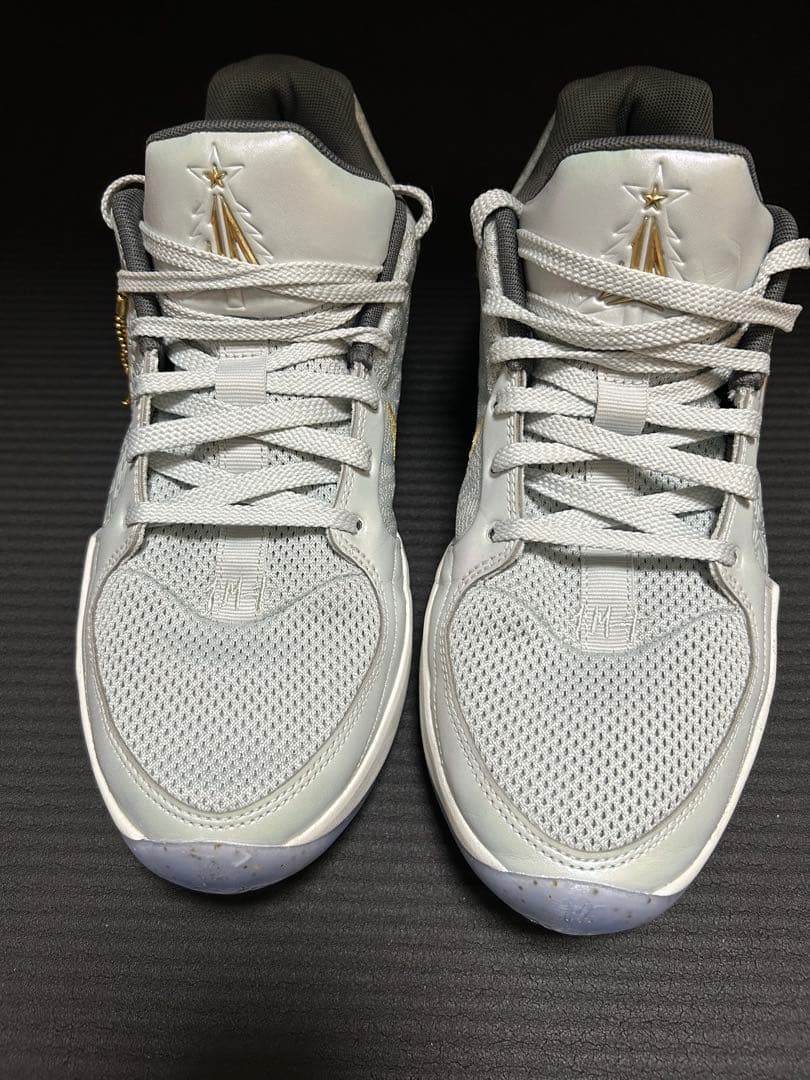 JA2 NIKEバスケットボールシューズ ホワイト/ゴールド