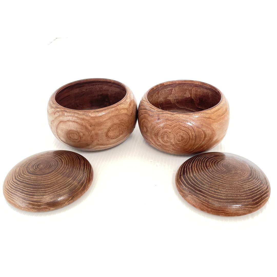 美品 本榧 碁盤 ハギ盤 2寸 二寸 6kg はまぐり碁石 囲碁 将棋 卓上盤