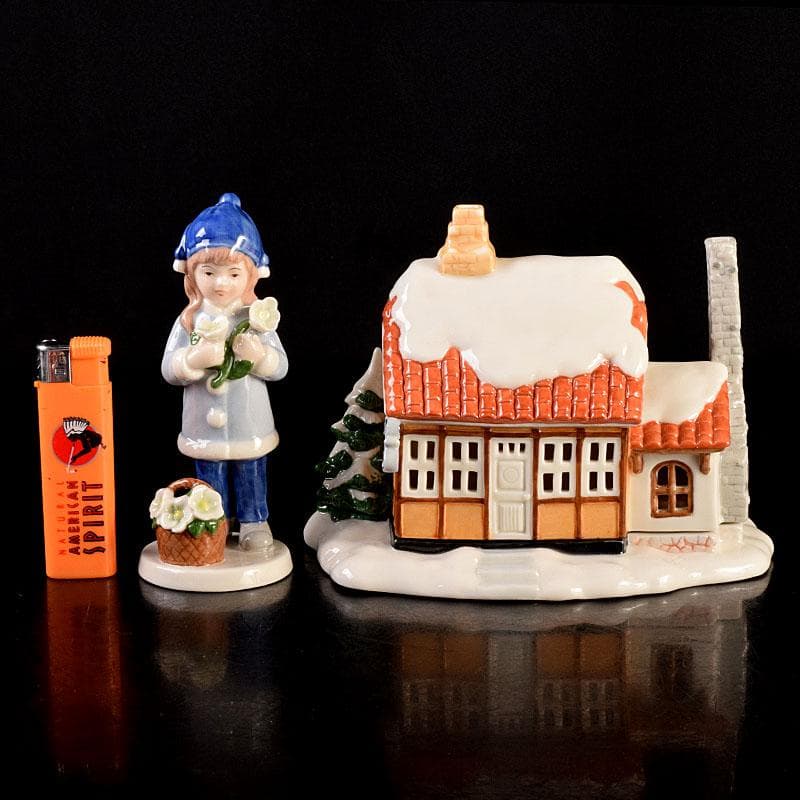 ロイヤルコペンハーゲン　サンタ　雪だるま　女の子など　9点　箱付　G　7171C