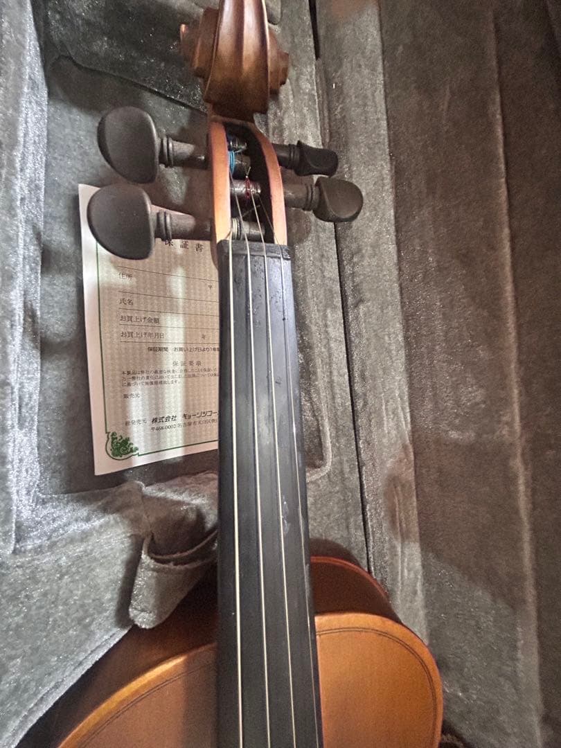 バイオリン 本体 ケース、肩当て、笛、チューナー(バッテリーは切れてます)