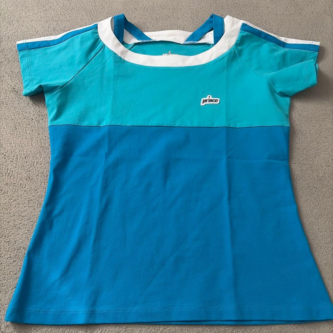 Prince テニスウェアセット 青/白