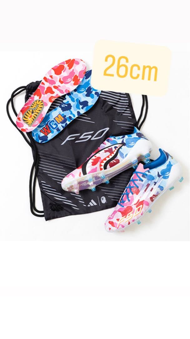 ビ*ク様 BAPE アディダス F50 ELITE FG size 26.0cm