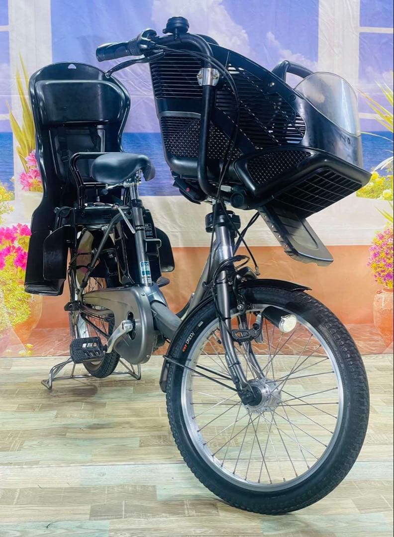 パナソニックギュット⭐️13AH！子供乗せ電動アシスト自転車Y3253