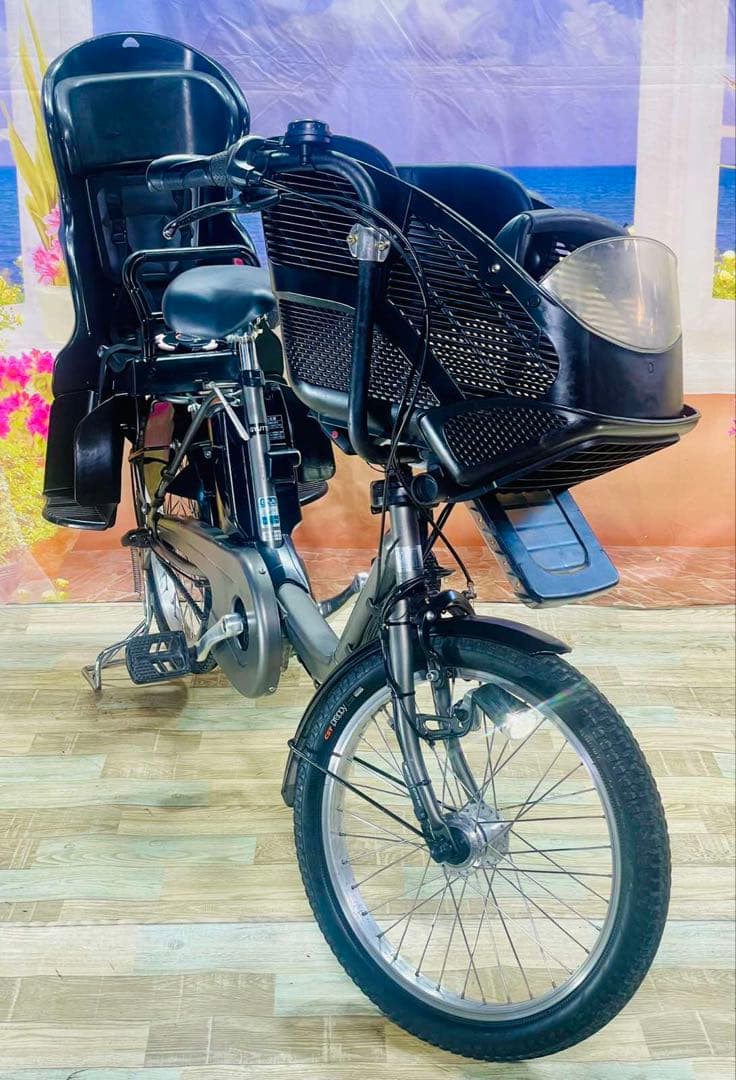 パナソニックギュット⭐️13AH！子供乗せ電動アシスト自転車Y3253
