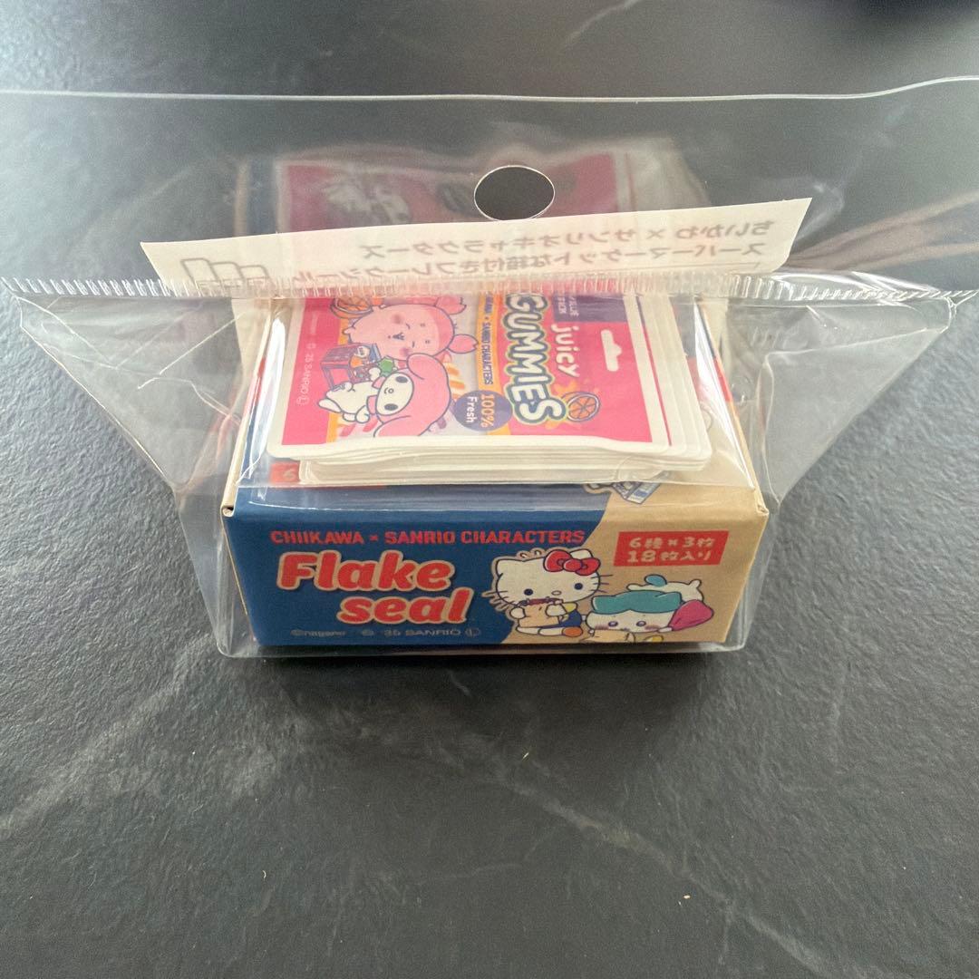 【5点セット】キラメッコ　うさぎ　ポムポムプリン　ちいかわ　マイメロ　ステッカー