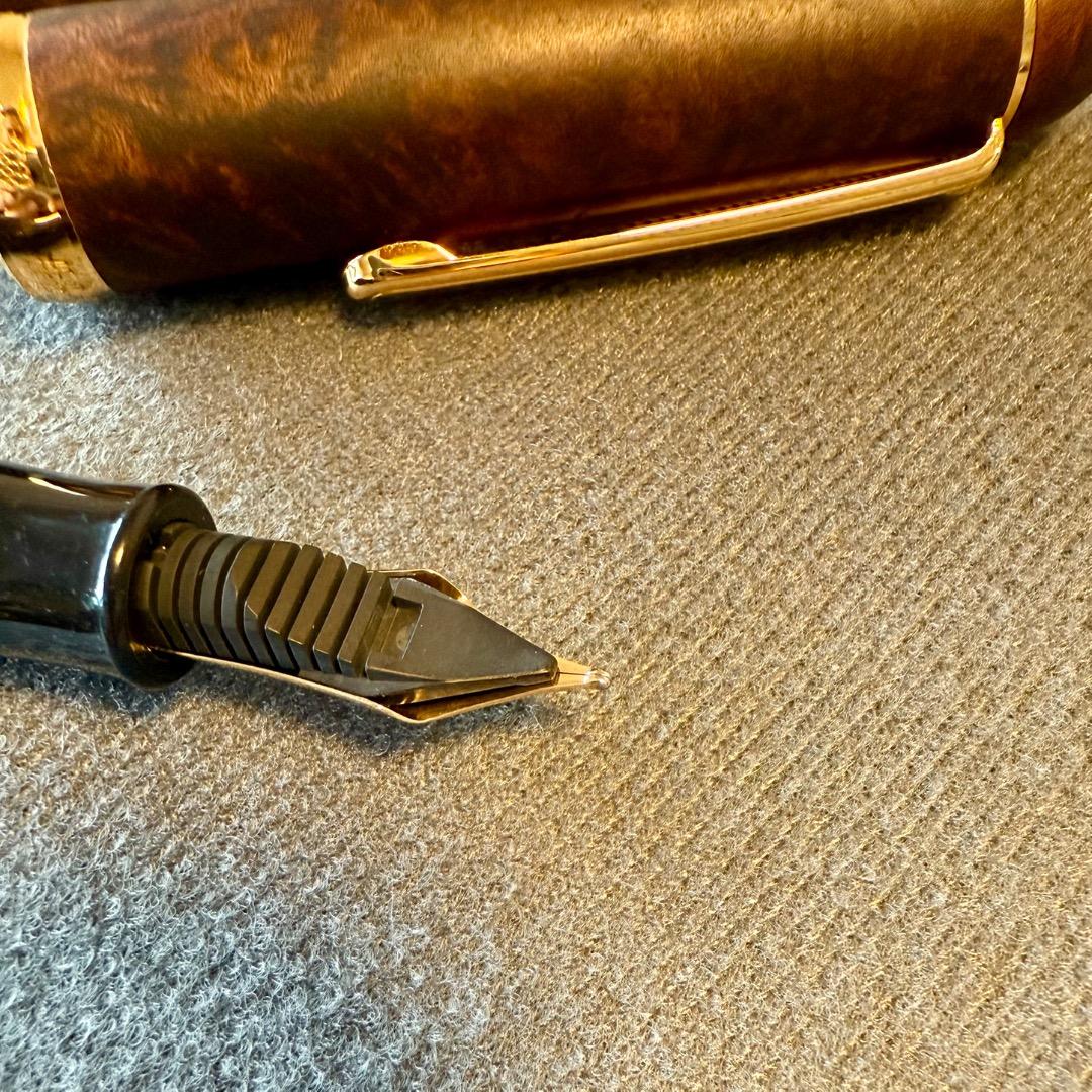 アカブライヤー 万年筆 センチュリー3776 プラチナ万年筆 B（太字）