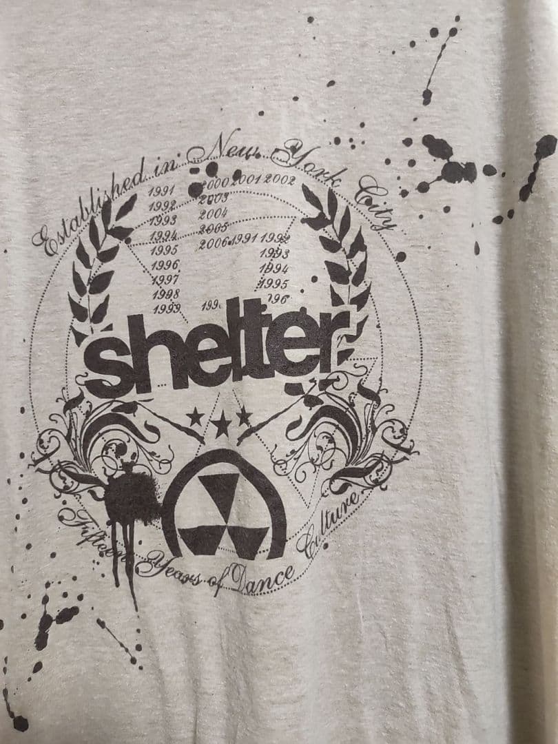 club shelter nyc 15周年記念オリジナルTシャツ