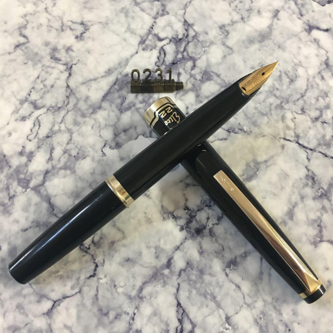 #0231 オーバーホール済み 万年筆 PILOT パイロット ショート22k