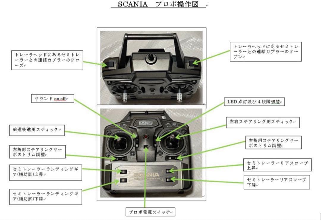 1/18 HUINA 770S スカニアRC トレーラーセット