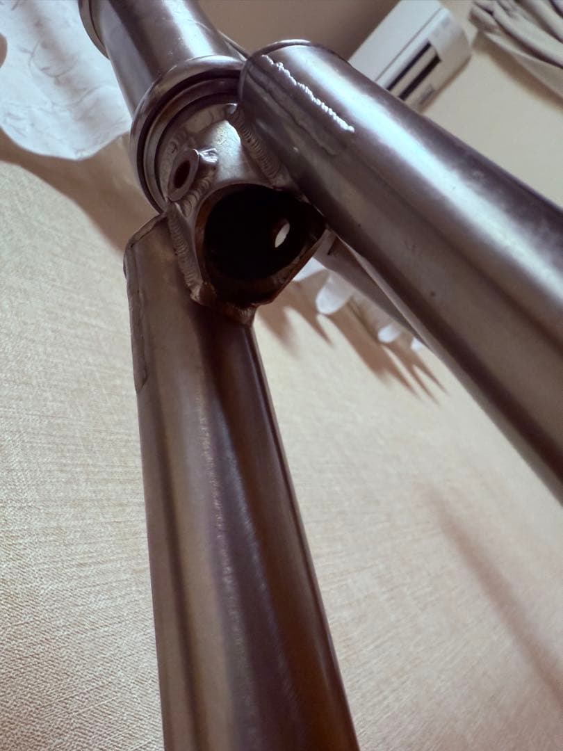 チタン製 ロードバイクフレーム　510サイズ　クリスキング製チタンヘッドパーツ付