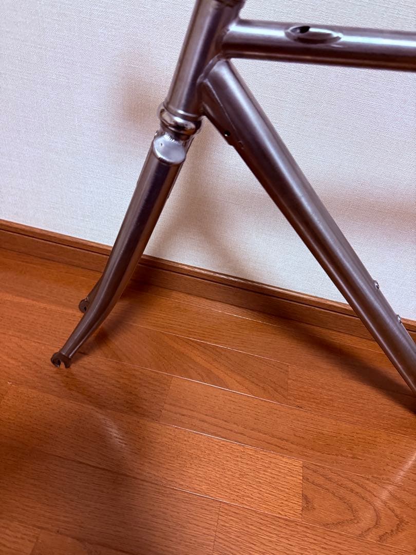 チタン製 ロードバイクフレーム　510サイズ　クリスキング製チタンヘッドパーツ付