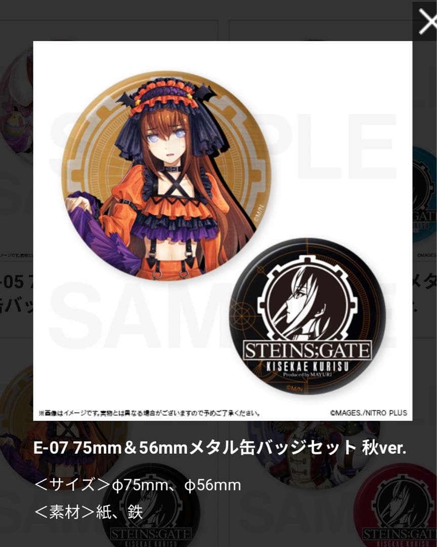 STEINS;GATE マジくじ 牧瀬紅莉栖 秋