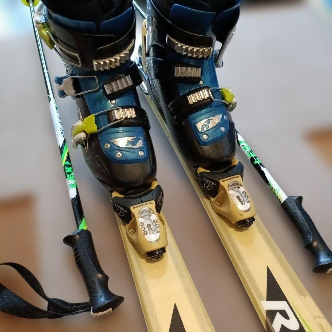値下げ【高学年用】ROSSIGNOL スキー4点セット130
