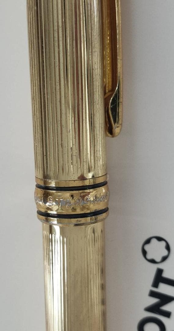 モンブラン マイスターシュテュック ソリテール ゴールドプレート ボールペン