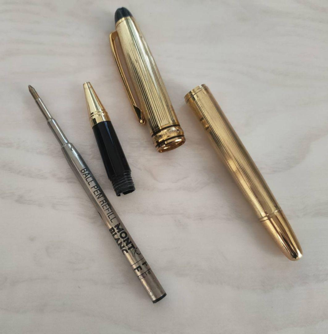 モンブラン マイスターシュテュック ソリテール ゴールドプレート ボールペン
