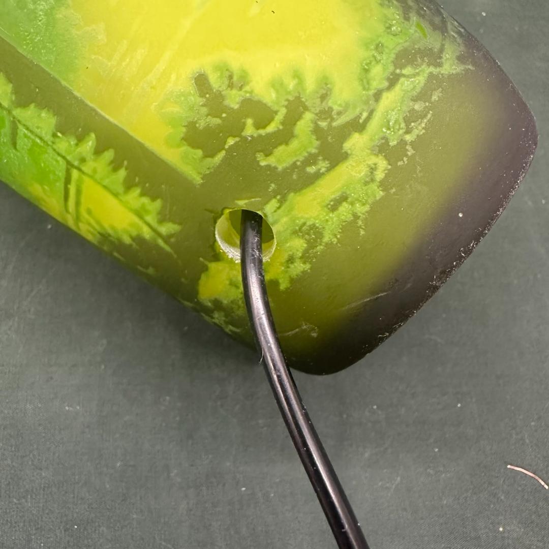 ドームナンシー 筒型 　卓上証明　高さ17.5cm 被せガラス　アンテルカレール