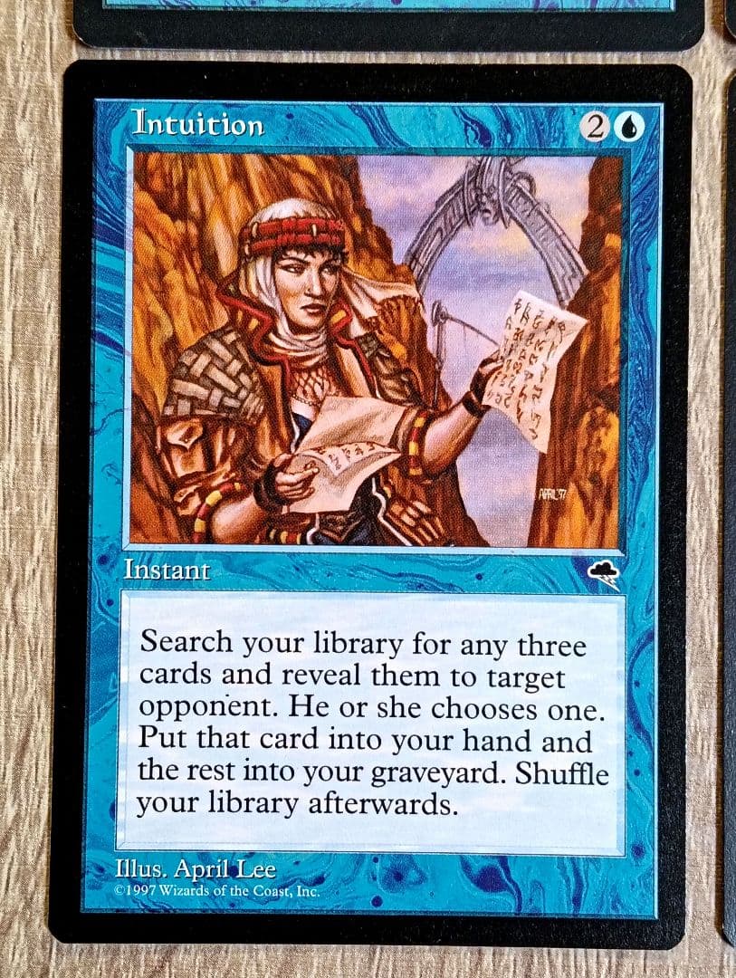 【MTG】直感 / Intuition [TMP] 4枚セット
