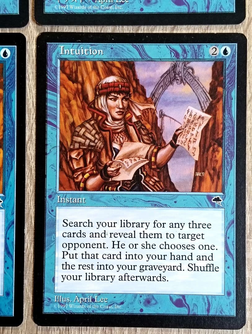 【MTG】直感 / Intuition [TMP] 4枚セット