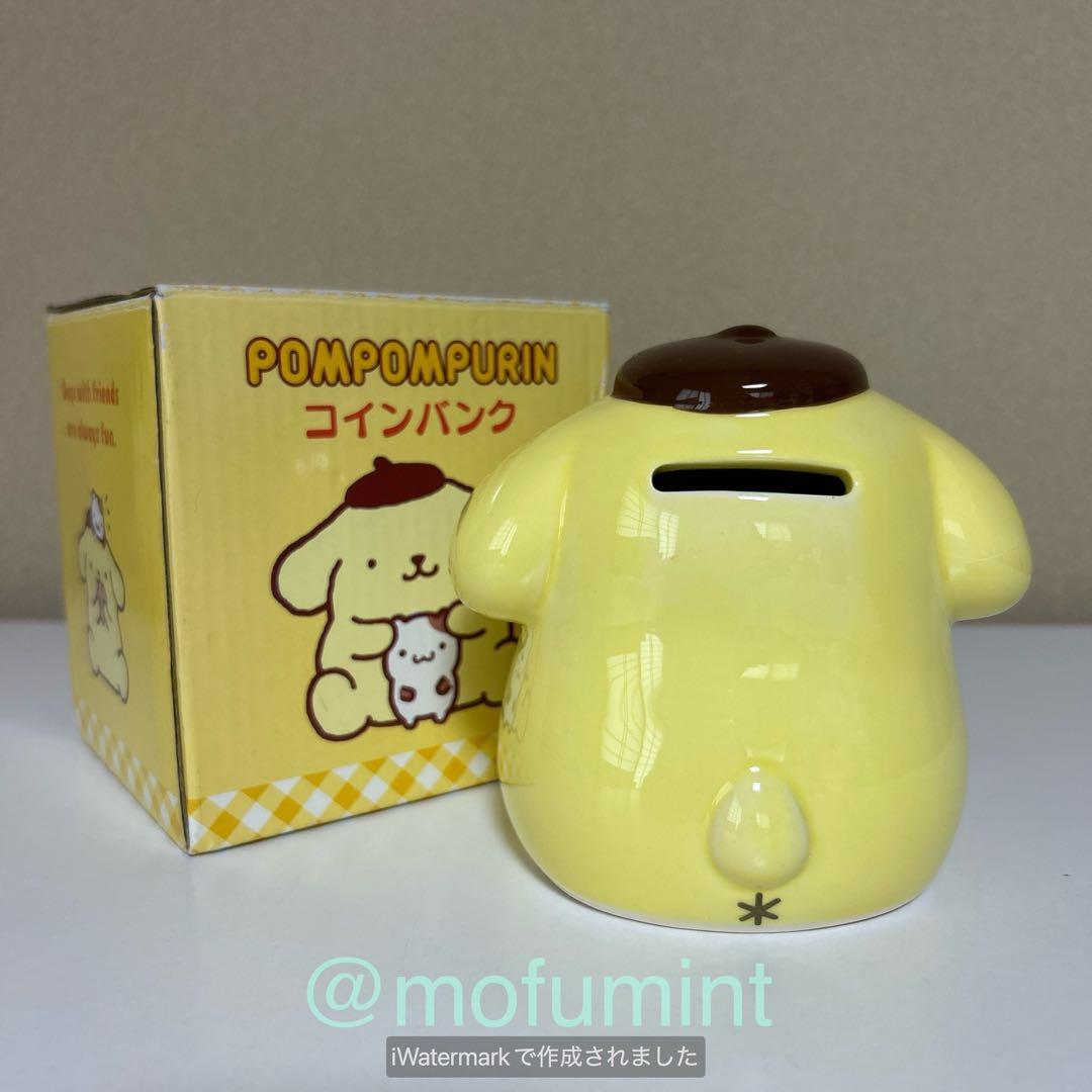 新品 ポムポムプリン バンク 貯金箱 陶器製 サンリオ 2015年