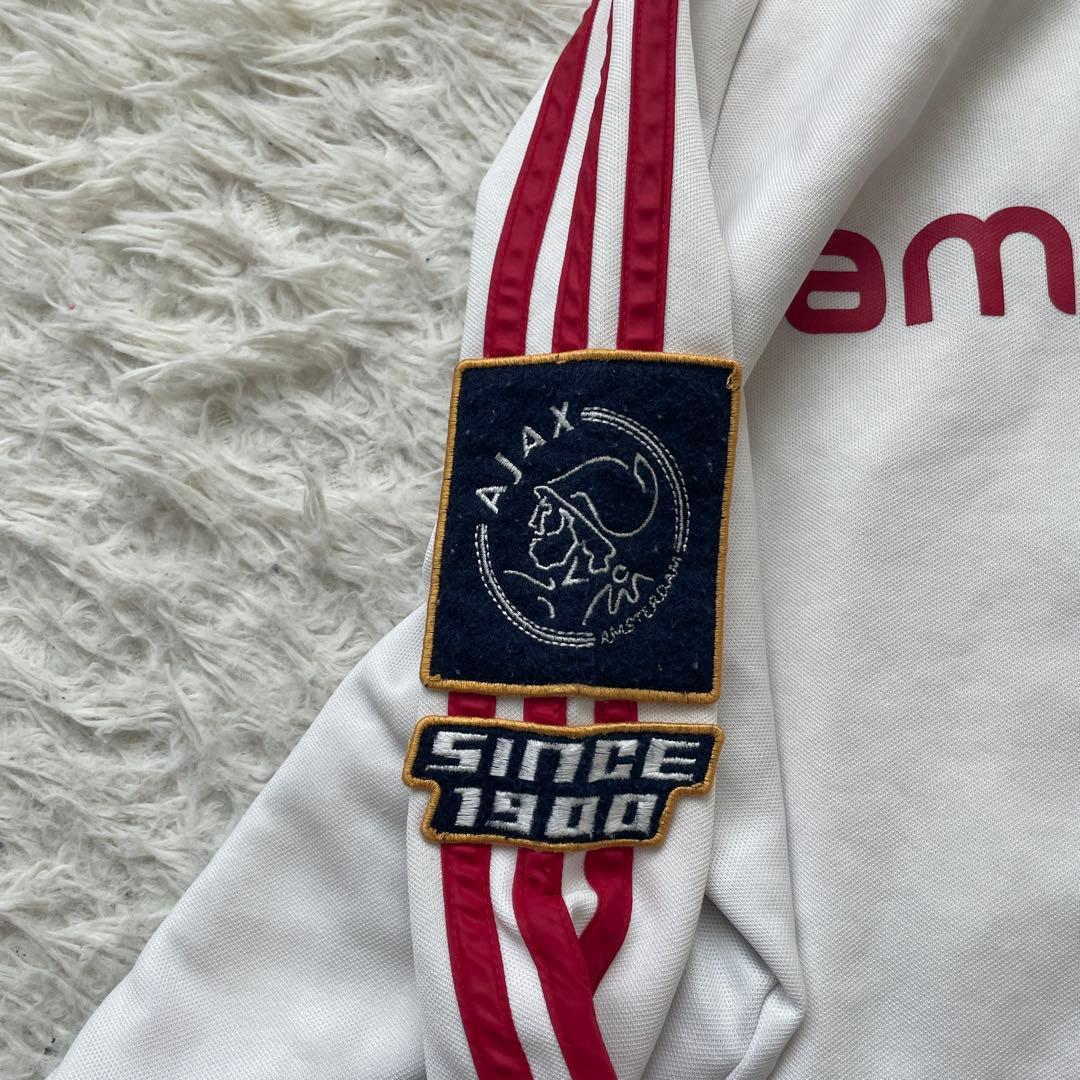 adidas 刺繍　AJAX アヤックス　ハイネック　トラック　ジャケット