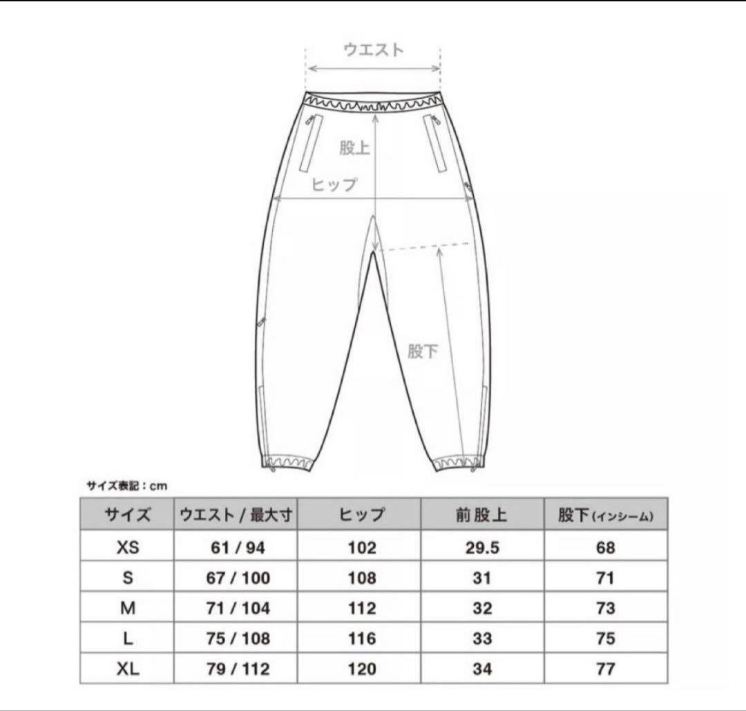 NO GOLF WINDBREAKER PANT XLサイズ