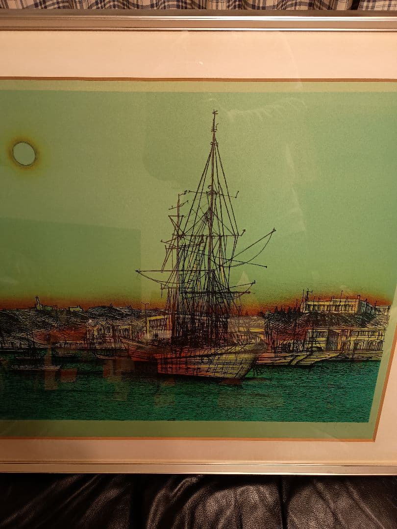 ジャンカルズー　リトグラフ　帆船