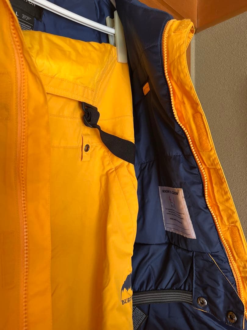 上下セット 子ども用 スノーボードウェア バートン イエロー/ブルー