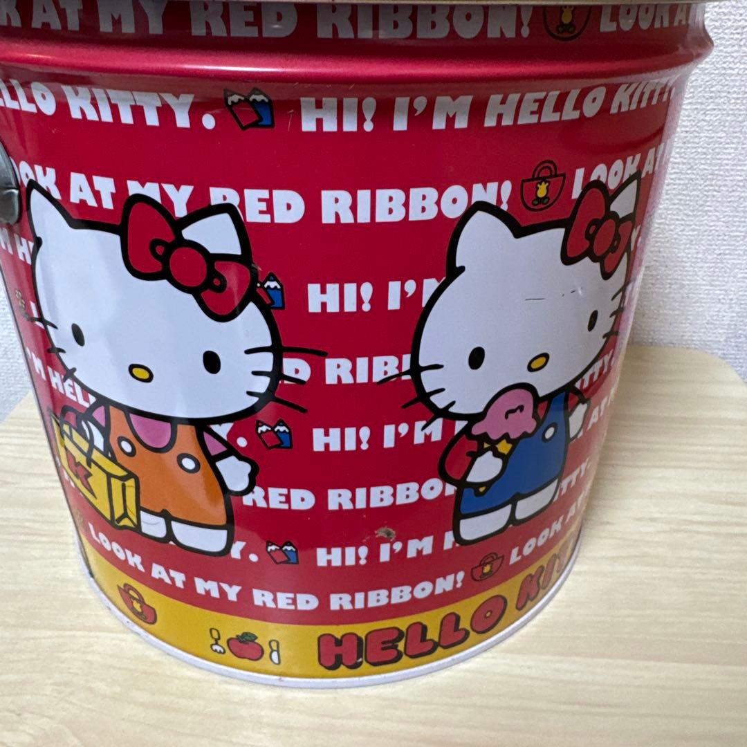 平成キティ　ハローキティ　レトロ缶　収納　ヴィンテージ　2009 サンリオ
