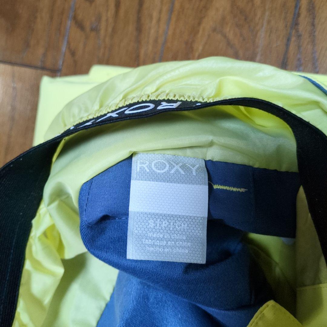 【美品】ROXY　スノボウェア　上下セット　総柄　ボタニカル　レモンイエロー　Ｓ