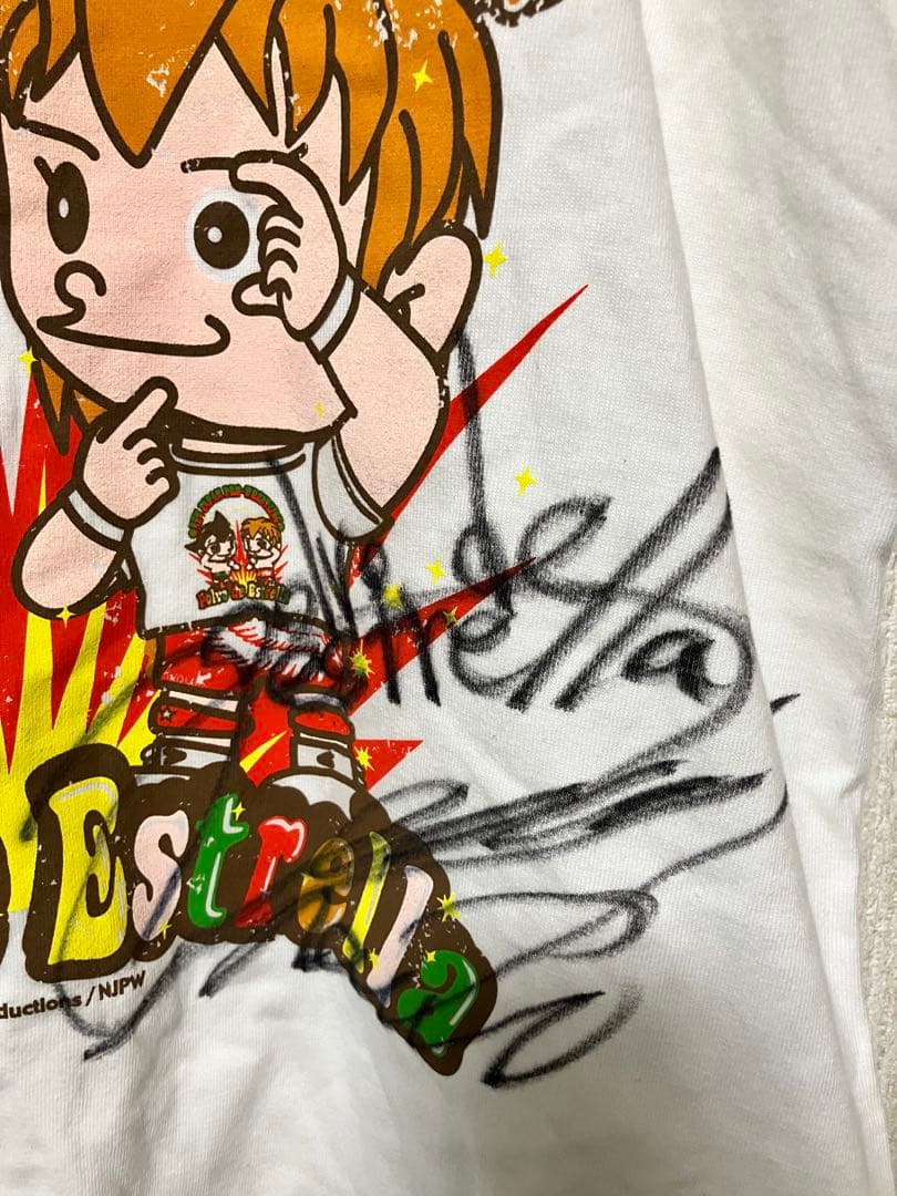内藤哲也　鉄腕アトム　コラボ　新日　直筆サイン入りTシャツ　Mサイズ