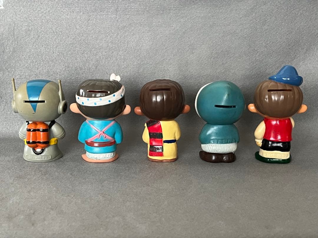 富士銀行　ぼくちゃん　ソフビ　貯金箱　15個　昭和レトロ