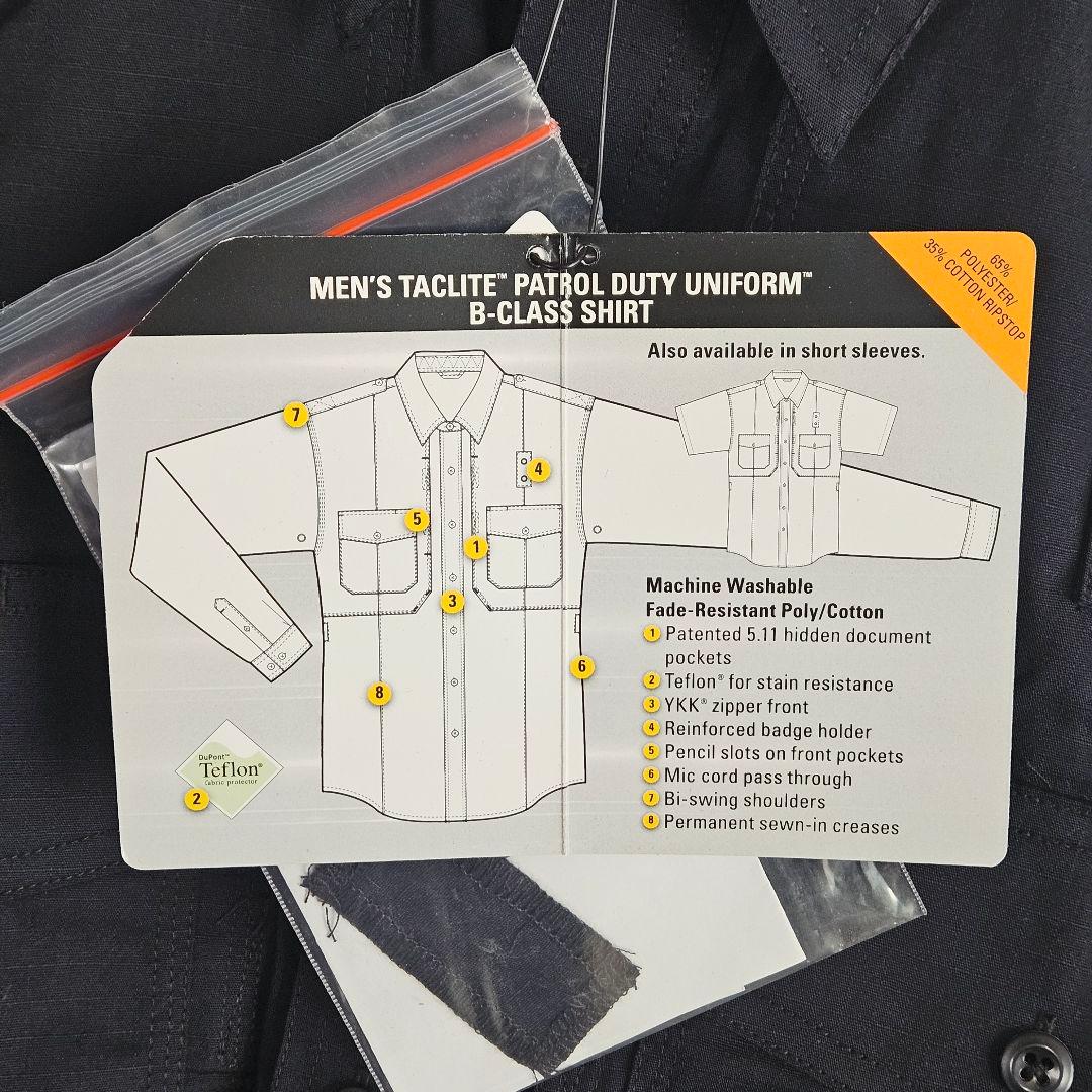 【新品】5.11 Tactical Series ネイビーシャツ Sサイズ