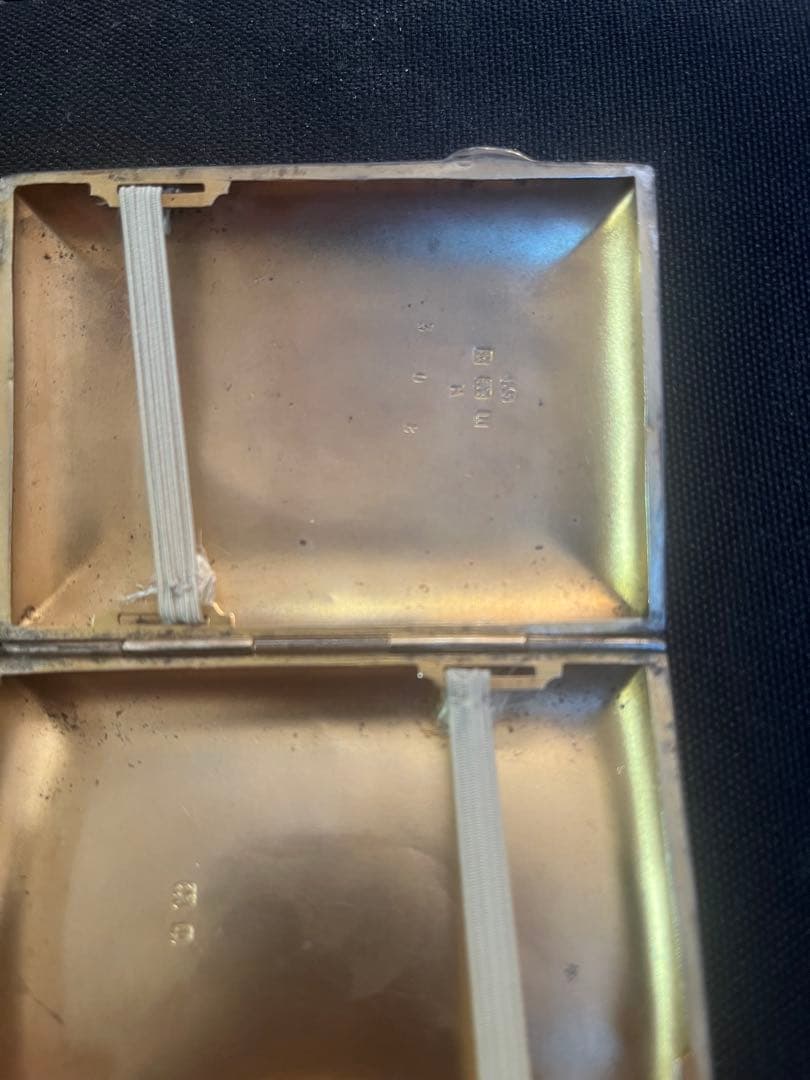 フランスアンティーク　銀無垢シガレットケース