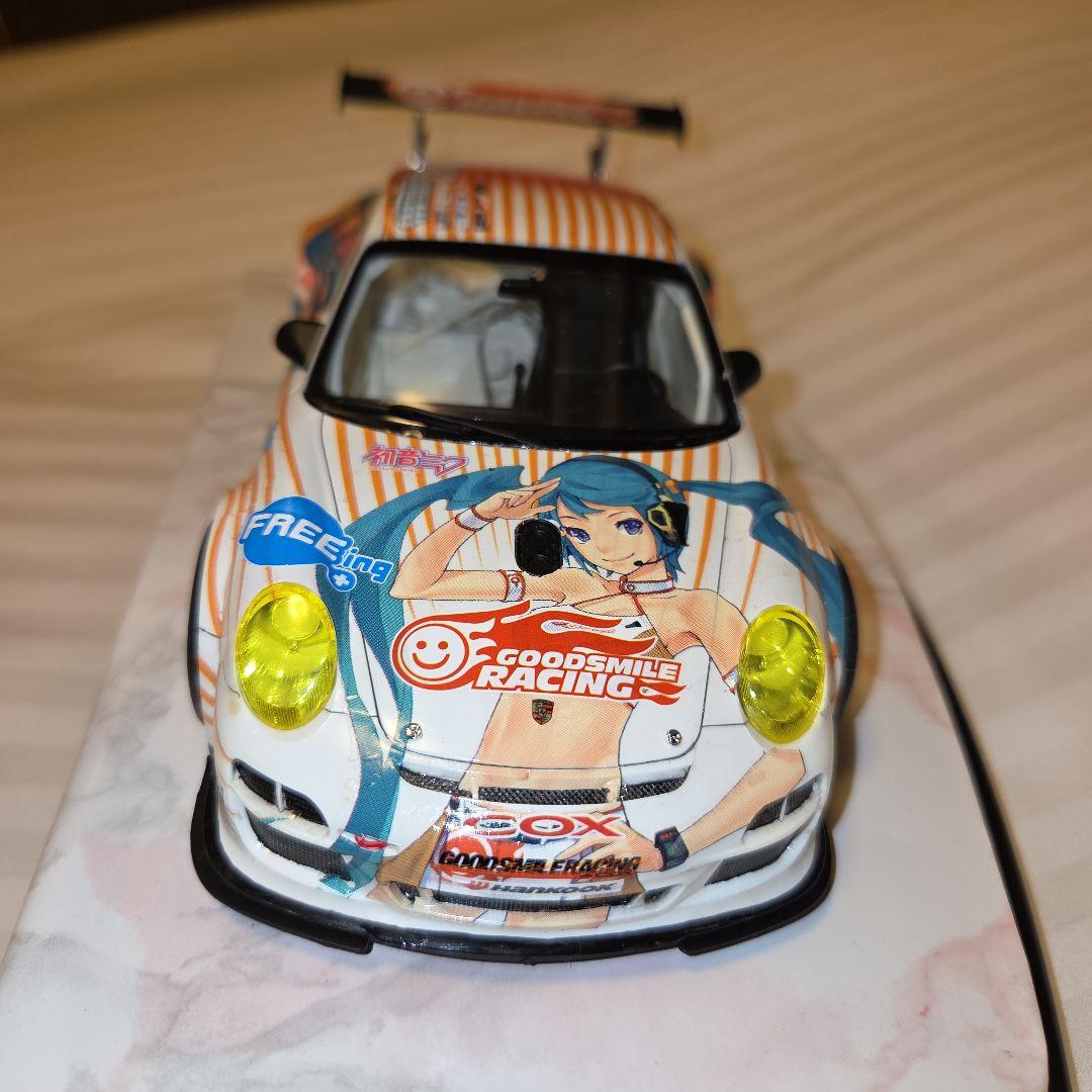 フジミ 初音ミク ポルシェ911 GT3R プラモデル 1/24 完成品