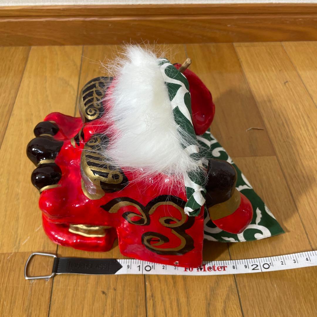 獅子頭 獅子舞 赤獅子 縁起物 魔除け 置物
