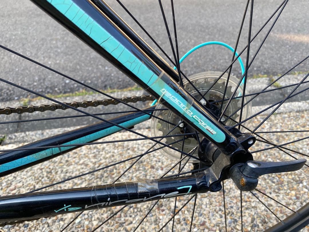 Bianchi ロードバイク ブラック/ターコイズ