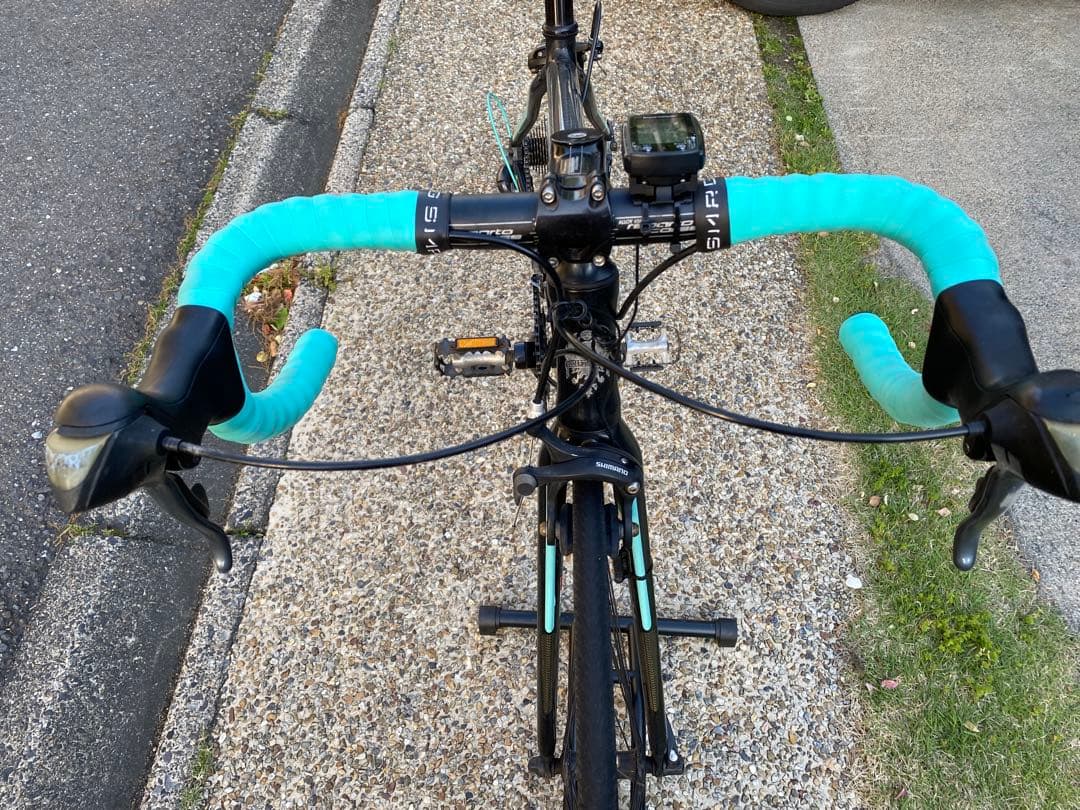 Bianchi ロードバイク ブラック/ターコイズ