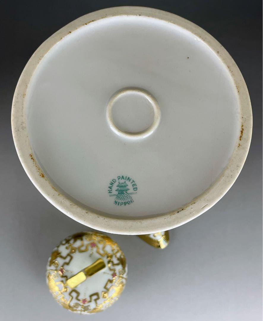 オールドニッポン アールヌーボー様式 金盛り チョコレートポット ゴールド