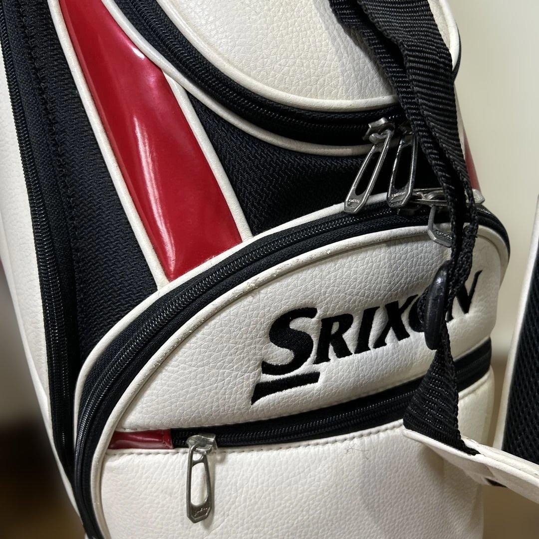 スリクソン　9.5型キャディバッグ　ホワイト系色