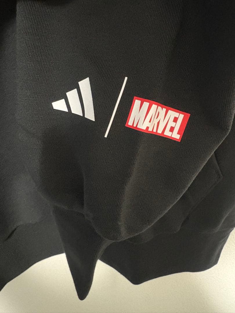 オールブラックス MARVELコラボパーカー 海外Mサイズ(日本XL相当)