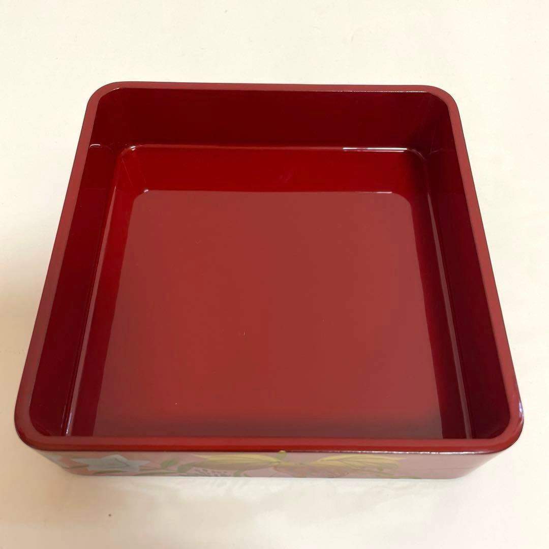 新品未使用 川連漆器 四段重箱 とおかもちセット16.6cm角 美品