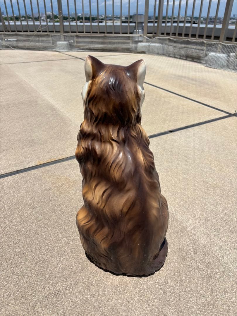 イタリア製　セラミック置物　猫